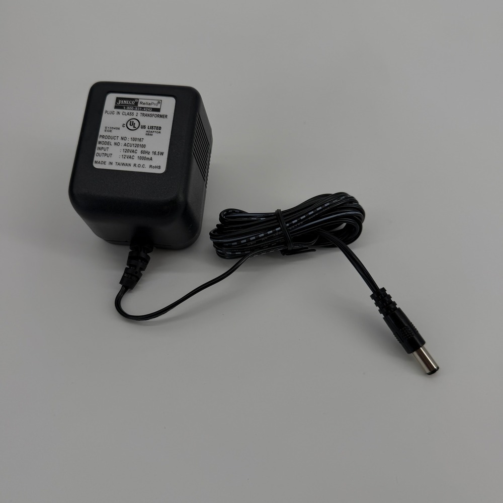 Jameco ReliaPro 12VAC 1000mA Power Supply - New!